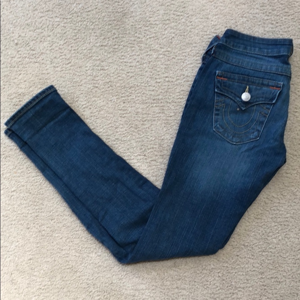 True Religion Medium Wash skinny Jeans